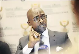  ?? PICTURE: DUMISANI DUBE ?? Malusi Gigaba, formerly the minister of home affairs, has been named minister of finance after president Jacob Zuma’s cabinet reshuffle yesterday.
