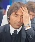  ??  ?? Mea culpa: Antonio Conte took blame for Chelsea throwing away 2-0 lead