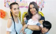  ?? SUMINISTRA­DA ?? El último cumpleaños de Brenda Pájaro junto a su hija Gisella y sus nietos.