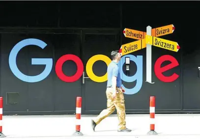 ?? REUTERS ?? Google ha sido sancionada por un valor de 10 millones de euros