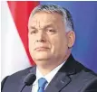  ??  ?? Viktor Orban of Hungary is at odds with the EU on migration