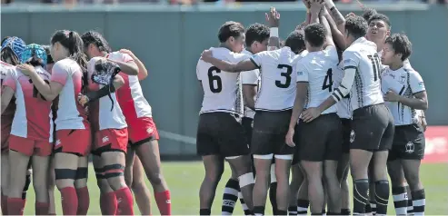  ?? Photo: Kitione Rokomanu/Zoom Fiji ?? The Fiji Airways Fijiana 7s team before they play Japan in San Fransisco on July 20, 2018.