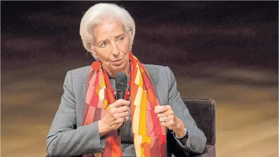  ?? AFP ?? Negociació­n en marcha. Christine Lagarde dijo que el staff del FMI está analizando los números que le acercó el Gobierno argentino.