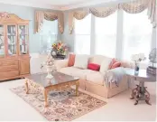  ?? DESIGN RECIPES ?? In this living space, valances are used to add color and pattern.