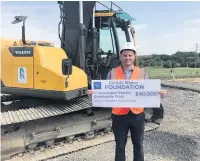  ??  ?? Martin Fearon, CEO of Accrington Stanley Community Trust on site at Higham Playing Fields.