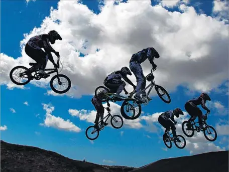  ?? Sean Michael Haffey ?? OLYMPIC hopefuls train and compete at the Elite Athlete Training Center in Chula Vista, where facilities include a BMX track.