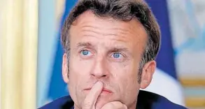  ?? REUTERS ?? Emmanuel Macron, presidente de Francia.