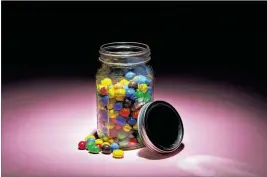  ??  ?? Relatively few were brazen enough to grab from Washington Post Executive Editor Marty Baron’s jar of peanut M&Ms. Baron’s status, the jar’s location in an offiffice and even the complicate­d lid made the risks outweigh the potential reward.