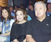  ??  ?? Salome Dy, Elaine Villar and Nonoy Anson