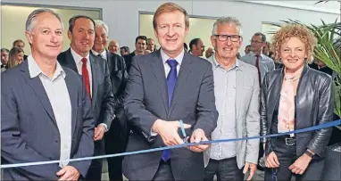  ?? Photo: PHOTOSPORT ?? Hockey New Zealand chief executive Malcolm Harris, Sport New Zealand chief executive Peter Miskimmin, Sport and Recreation minister Jonathan Coleman, College Sport Auckland chief executive Dave Currie and Aktive chief executive Sarah Sandley officially...