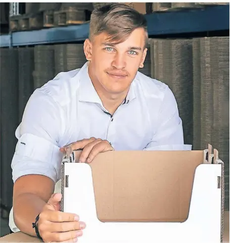  ?? FOTO: LAGERKARTO­N SYSTEMBOX ?? Sebastian Welp hat nach seiner Weltreise mit den Geissens ein Unternehme­n gegründet.