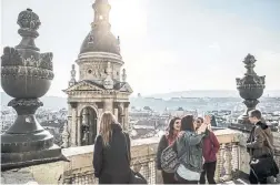  ??  ?? St. Stephen’s Basilica is named in honour of the first king of Hungary.