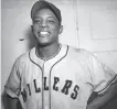  ?? Courtesy Minnesota Historical Society ?? Willie Mays played a minorleagu­e game in 1951 witnessed by 11yearold Jack Nicklaus.