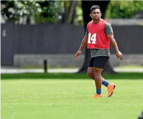  ??  ?? Sevu Reece took part in Crusaders training yesterday at Rugby Park in Christchur­ch after being part of Waikato’s championsh­ip-winning team team in the Mitre 10 competitio­n.