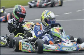  ??  ?? Bearman won both of the hotly-contested Honda Cadet finals at Larkhall