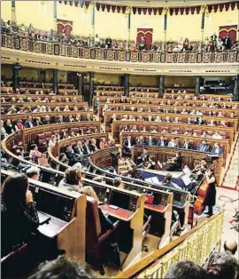  ?? EMILIA GUTIÉRREZ ?? El pleno del Congreso de los Diputados