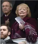  ??  ?? Hearts owner Ann Budge