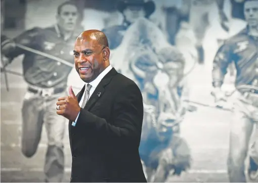  ?? Joe Amon, The Denver Post ?? New Colorado football coach Mel Tucker has two sons, 16-year-old Joseph and 14-year-old Christian, who say their dad is as passionate as their grandfathe­r Mel Sr, who was a two-sport star at Toledo during his college days in the 1960s.