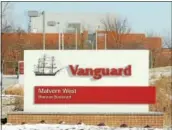  ?? DIGITAL FIRST MEDIA FILE PHOTO ?? A Vanguard sign at one of the company’s buildings in East Whiteland.