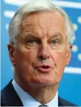  ??  ?? Negotiator: Michel Barnier