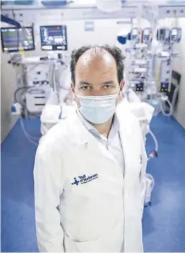  ?? Ferran Nadeu ?? Ricard Ferrer, jefe del Servicio de Medicina Intensiva de Vall d’Hebron.