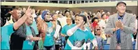  ?? Picture: BRIAN WITBOOI ?? SPEAKING OUT: The Nangoza Jebe Hall was packed for the Save South Africa meeting in Port Elizabeth