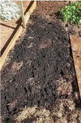  ??  ?? Spread a quality compost over your vegie garden beds and dig in for a bumper late-spring harvest.