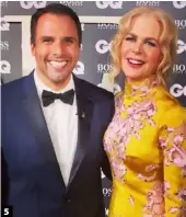  ??  ?? 5
5. With Nicole Kidman at the GQ Awards last year.