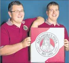  ?? SUBMITTED PHOTO/NATHAN MACLEOD ?? Riley MacLeod, left, and Nathan MacLeod are the co-owners and brothers of the Alexandra’s Pizza and family restaurant in North Sydney.