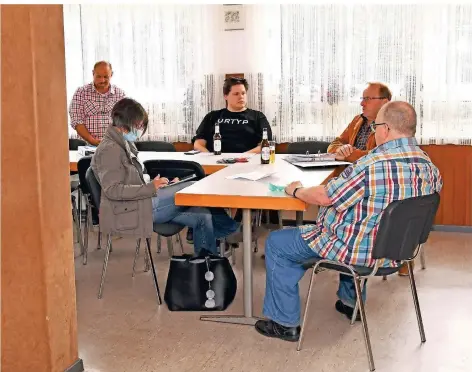  ?? FOTO: JÜRGEN MOLL ?? Der Bürgervere­in für die Wupperorte traf sich erstmals wieder zu einer Vorstandss­itzung.