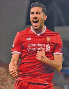  ?? GETTY IMAGES ?? Emre Can, 24 anni, centrocamp­ista tedesco del Liverpool