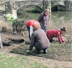  ?? PHOTO: BURY WATER MEADOWS GROUP ?? Regular litter-picking forays by the Bury Water Meadows Group keep the banks of the Rivers Lark and Linnet in Bury St Edmunds in order.