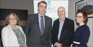  ??  ?? SpeakersDr Susan Finnerty (Inspector of Mental Health Services), John Farrelly (CEO, Mental Health Commission), John Saunders (Chairman, Mental Health Commission) and Áine Flynn (Director, Decision Support Service).