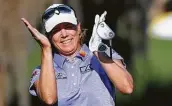  ?? Cliff Hawkins / Getty Images ?? Annika Sorenstam shot a 3-over 75 in her first event on the LPGA Tour since 2008.