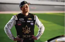  ?? Sean Gardner/Getty Images ?? Kyle Busch looks on during qualifying at Daytona Internatio­nal Speedway on Wednesday.