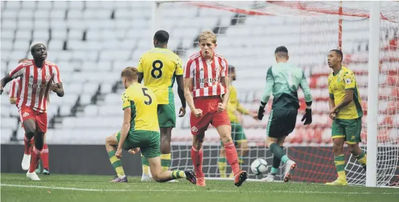  ??  ?? Jack Bainbridge celebrates scoring the equaliser for Sunderland.