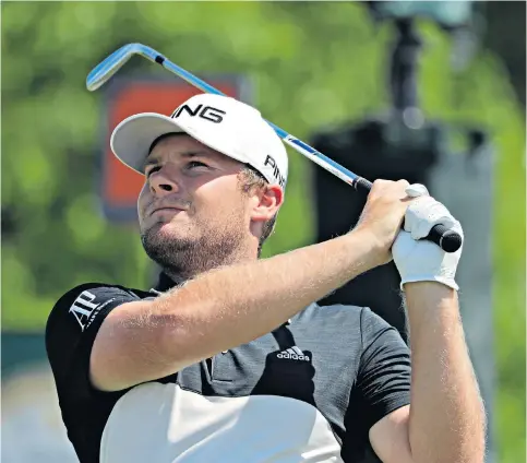  ??  ?? Looking up: Tyrrell Hatton left Shinnecock Hills with renewed confidence last week and his position at the top of the European standings should make him a Ryder Cup certainty