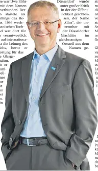  ?? FOTO: BASF ?? Christian Fischer kommt von BASF und will seinen Wohnsitz in das Rheinland verlegen, wenn er sein Amt antritt.