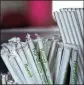  ?? JUSTIN SULLIVAN / GETTY IMAGES ?? Most plastic straws aren’t heavy enough to make it through industrial recycling sorters.