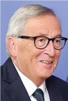 ??  ?? EC president Jean-Claude Juncker