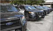  ?? JAY JANNER / AMERICAN-STATESMAN ?? Modified Ford Explorers used by Austin police are being examined to find the source of carbon monoxide leaks.