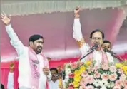  ?? PTI FILE ?? Support for K Chandrashe­kar Rao goes back to his role in creating Telangana — ‘Jai Telangana’ slogans dominate his rallies.