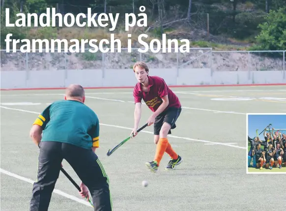  ?? FOTO: ANDERS EKSTRÖM ?? BANDY. Om man ska jämföra landhockey med en populär svensk sport så ligger bandyn närmast att likna med.