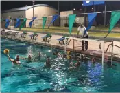  ?? Photo courtesy of Tony Brown ?? SCV Water Polo is in full summer swing at the Santa Clarita Aquatic Center Complex.