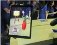  ??  ?? ARKit, Apple’s new tool to create augmented reality applicatio­ns, being demonstrat­ed.