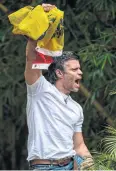  ?? AFP ?? Leopoldo Lopez after his release from prison on Saturday.