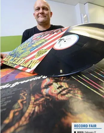  ?? PHOTO: DAVID NIELSEN ?? OLD SCHOOL: Jason Woodward is getting ready for Toowoomba’s upcoming Record Fair.