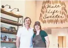  ??  ?? Owners Tommy and Lauren Young pose at Sweet Lala's Bakery, which is having its grand opening March 21. BRAD VEST/THE COMMERCIAL APPEAL