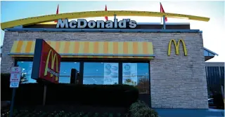  ?? AFP PHOTO ?? SLOWING DOWN
A McDonald’s is seen in Tysons, Virginia, on Feb. 5, 2024. McDonald’s reported higher quarterly profits on Tuesday, Feb. 6, 2024, despite slow sales growth.