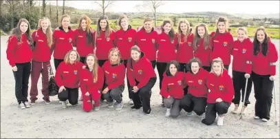  ??  ?? Back Row: Alana Sheridan, Megan McConnell, Sive O'Sulivan, Kayleigh Sullivan, Rachel Griffey, Siobhan Foden, Lauren Barry, Leah Fisher, Becky Wray, Ciara Patrick, Nicole Kavanagh, Sara Carlstrom, Hiedi Keogh Front Row: Daisy McKensie, Naoise Alvey,...